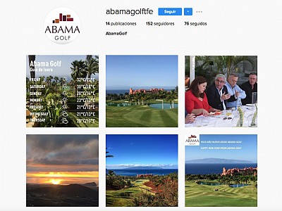 Abama Golf is now active on the most relevant Social Media Networks