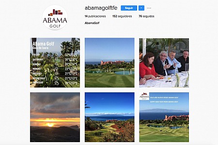 Abama Golf ya está en las redes sociales más conocidas